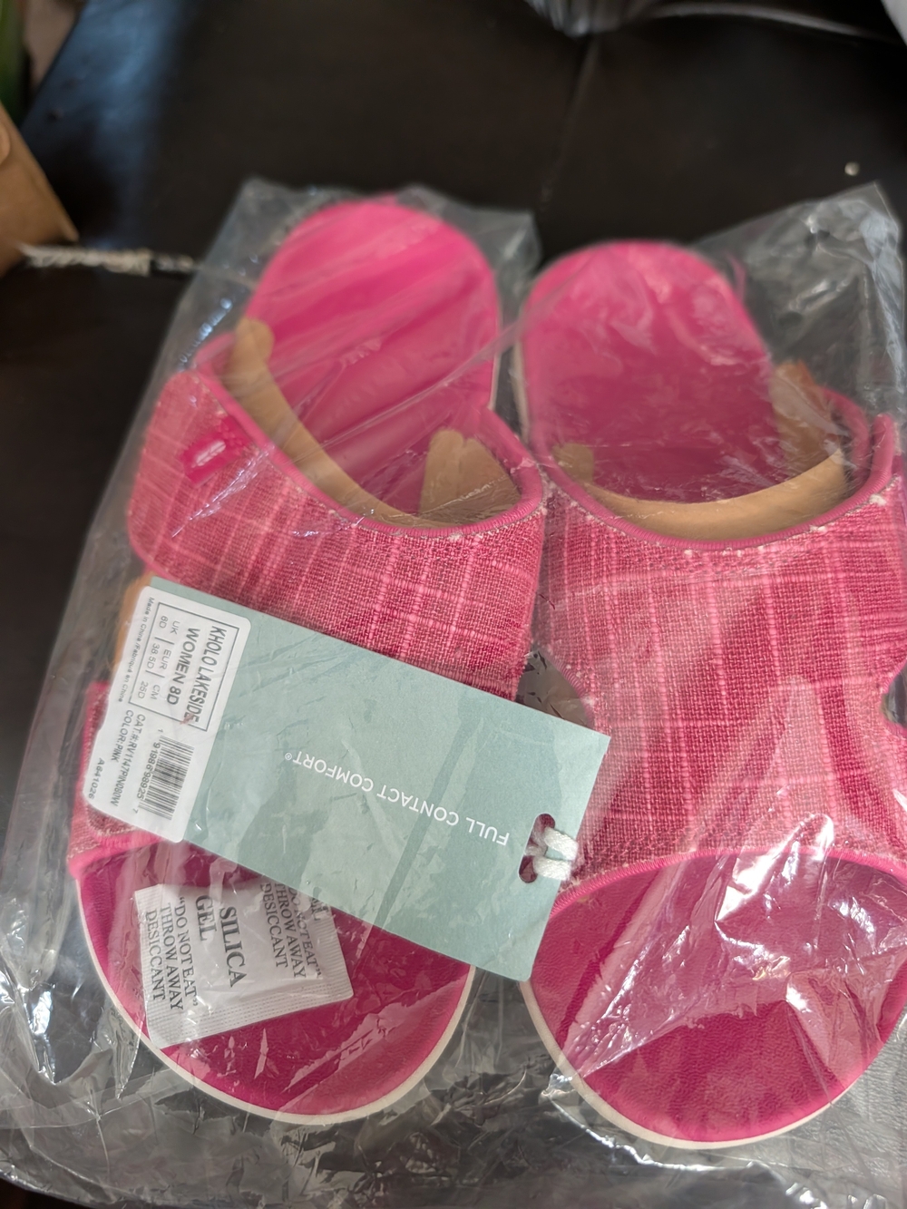 REVITALIGN Hot Pink Slide Mules